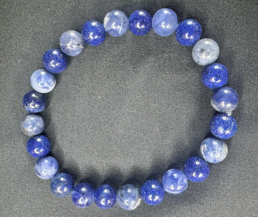 The Oracle’s Path Bracelet, Sodalite & Lapis Lazuli for Intuition, Inner Wisdom, and Third Eye Activation
