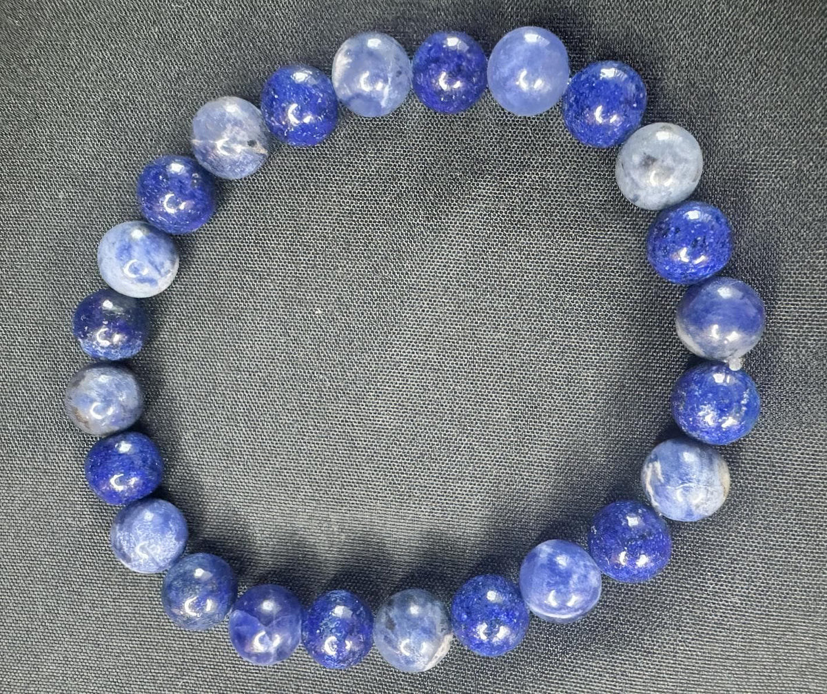 The Oracle’s Path Bracelet, Sodalite & Lapis Lazuli for Intuition, Inner Wisdom, and Third Eye Activation