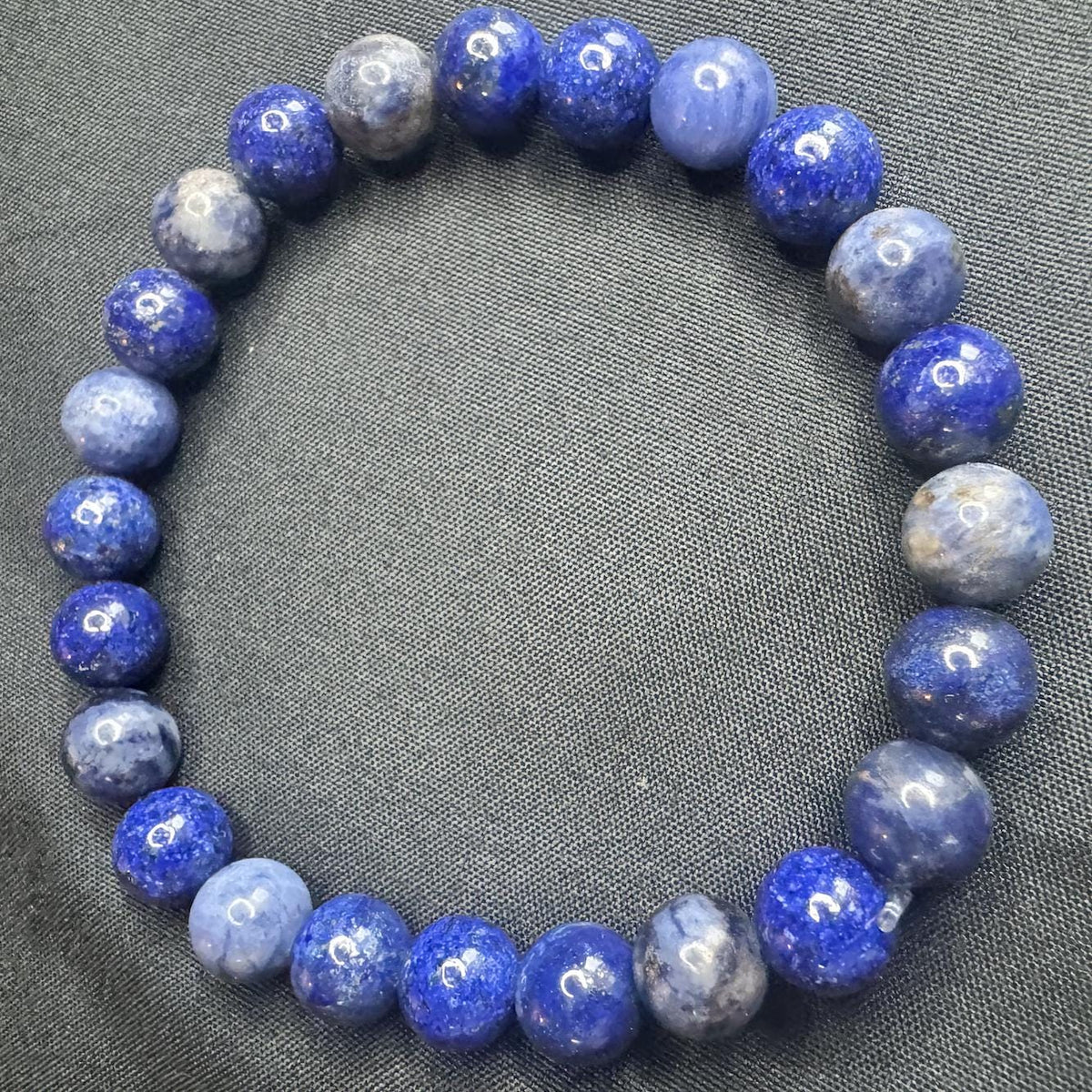 The Oracle’s Path Bracelet, Sodalite & Lapis Lazuli for Intuition, Inner Wisdom, and Third Eye Activation