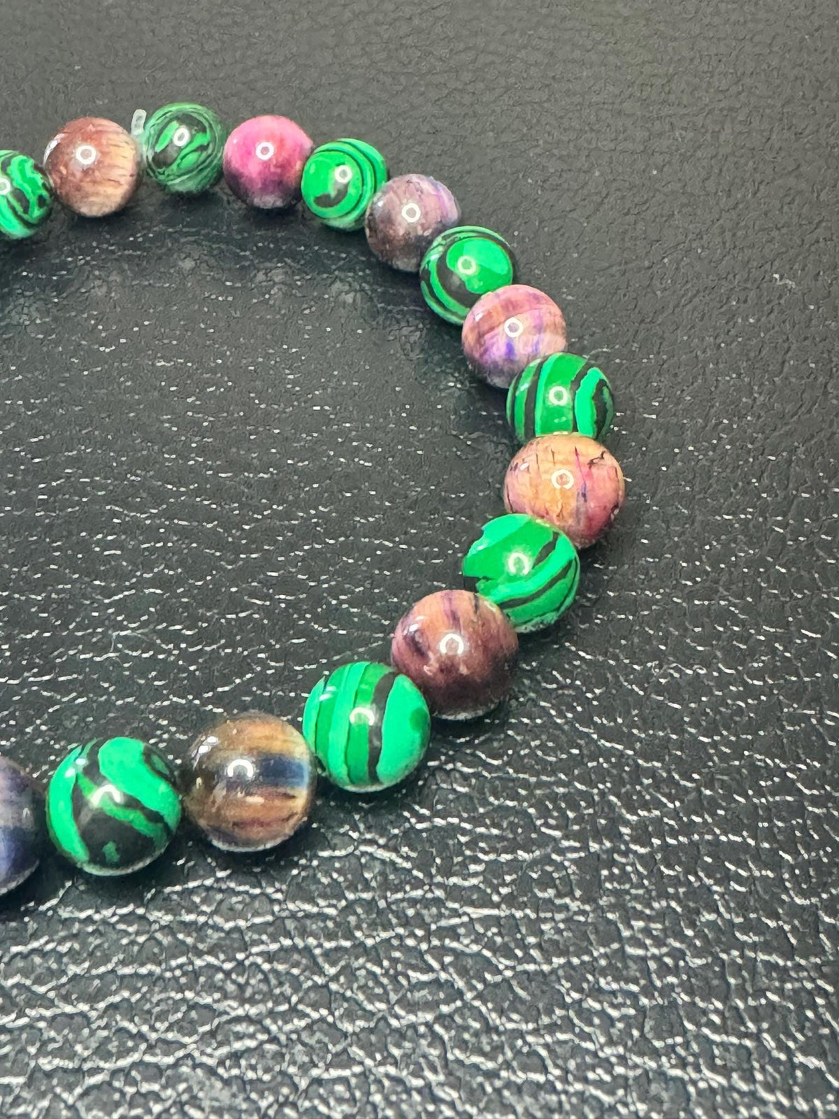 Malachite & Tiger's Eye Bracelet: Transformation, Courage, Grounding