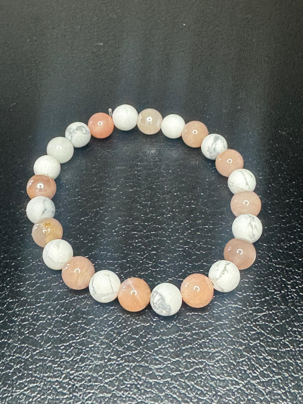Good Vibes Only Bracelet: Sunstone & Howlite for Stress Relief, Joy, and Tranquility