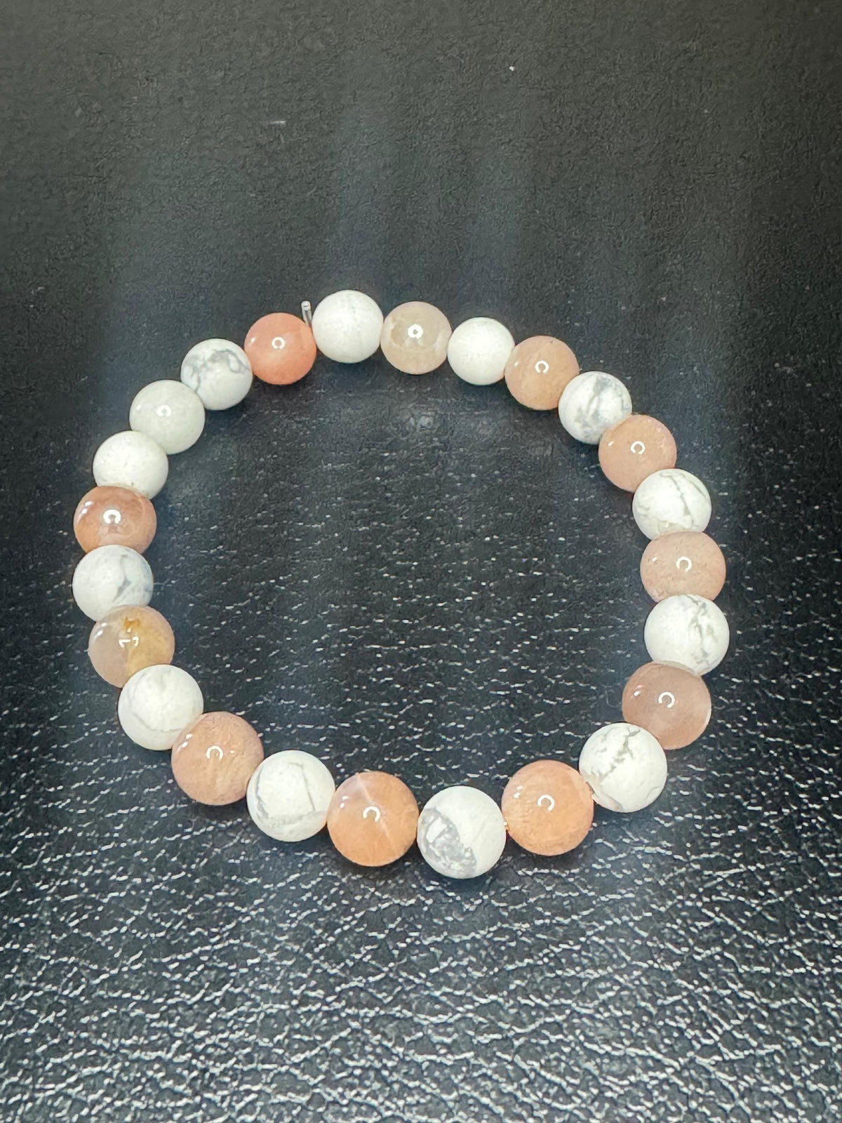 Good Vibes Only Bracelet: Sunstone & Howlite for Stress Relief, Joy, and Tranquility