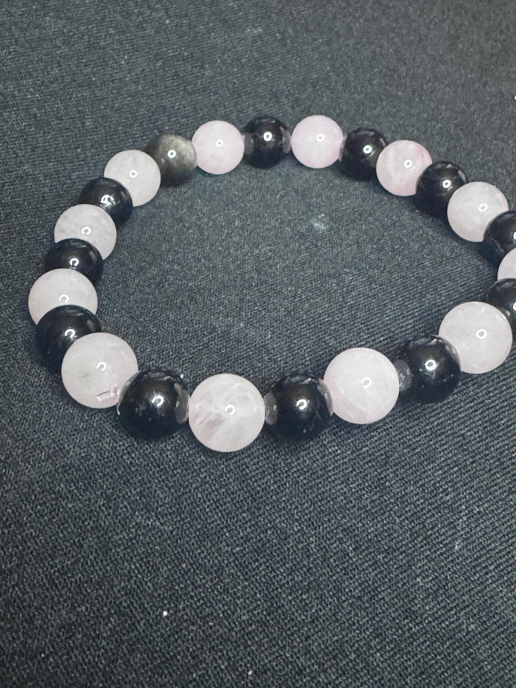Rebound Ritual Bracelet • Obsidian • Rose Quartz for Relationship Healing, Protection, and Emotional Recovery