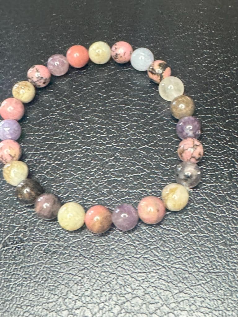 Inner Bloom Bracelet Pink Tourmaline • Rhodonite for Self‑Love, Healing, and Emotional Balance, Self-Love and Positive Spiritual Growth