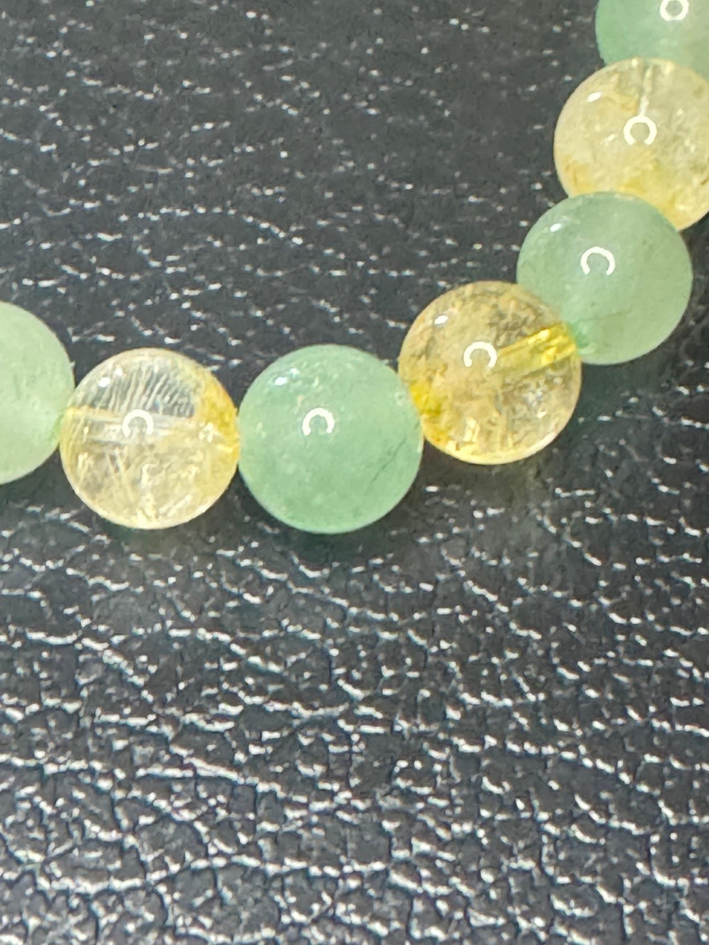 Cash-flow Cutie, Citrine & Green Aventurine Bracelet for Abundance, Wealth, Good Luck, Crystal Manifestation Bracelet, Prosperity, Success