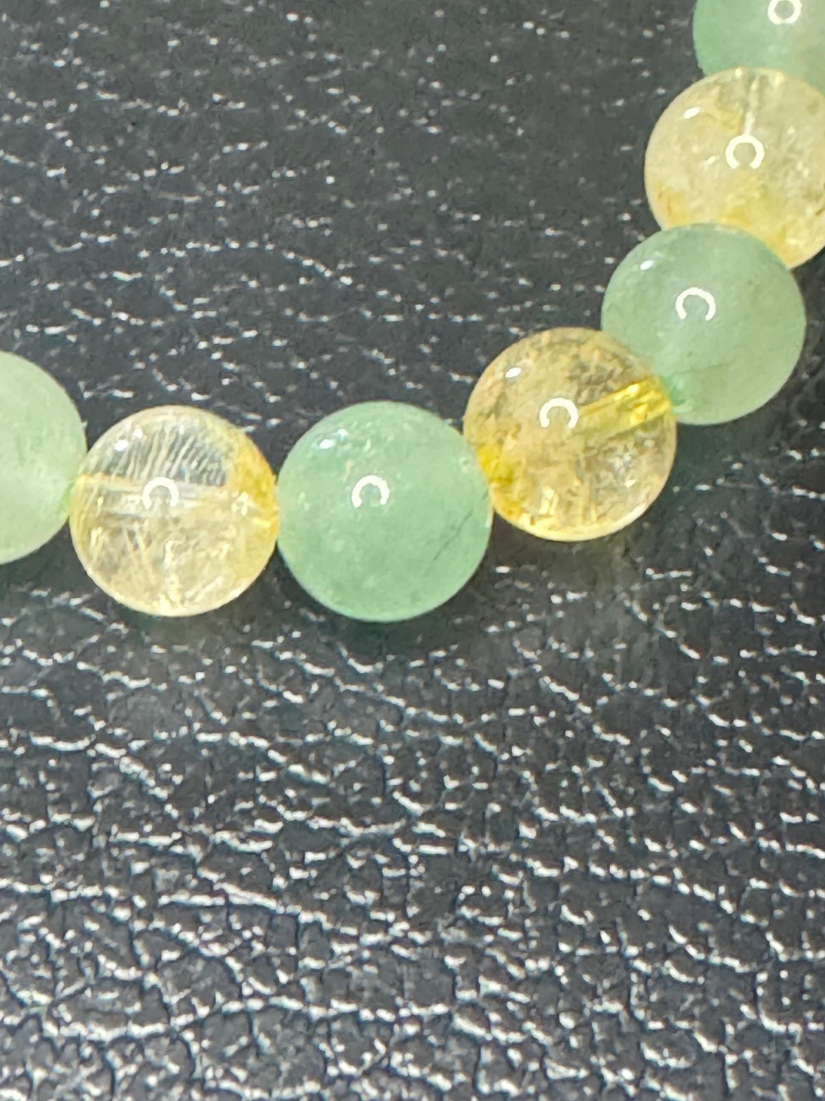 Cash-flow Cutie, Citrine & Green Aventurine Bracelet for Abundance, Wealth, Good Luck, Crystal Manifestation Bracelet, Prosperity, Success
