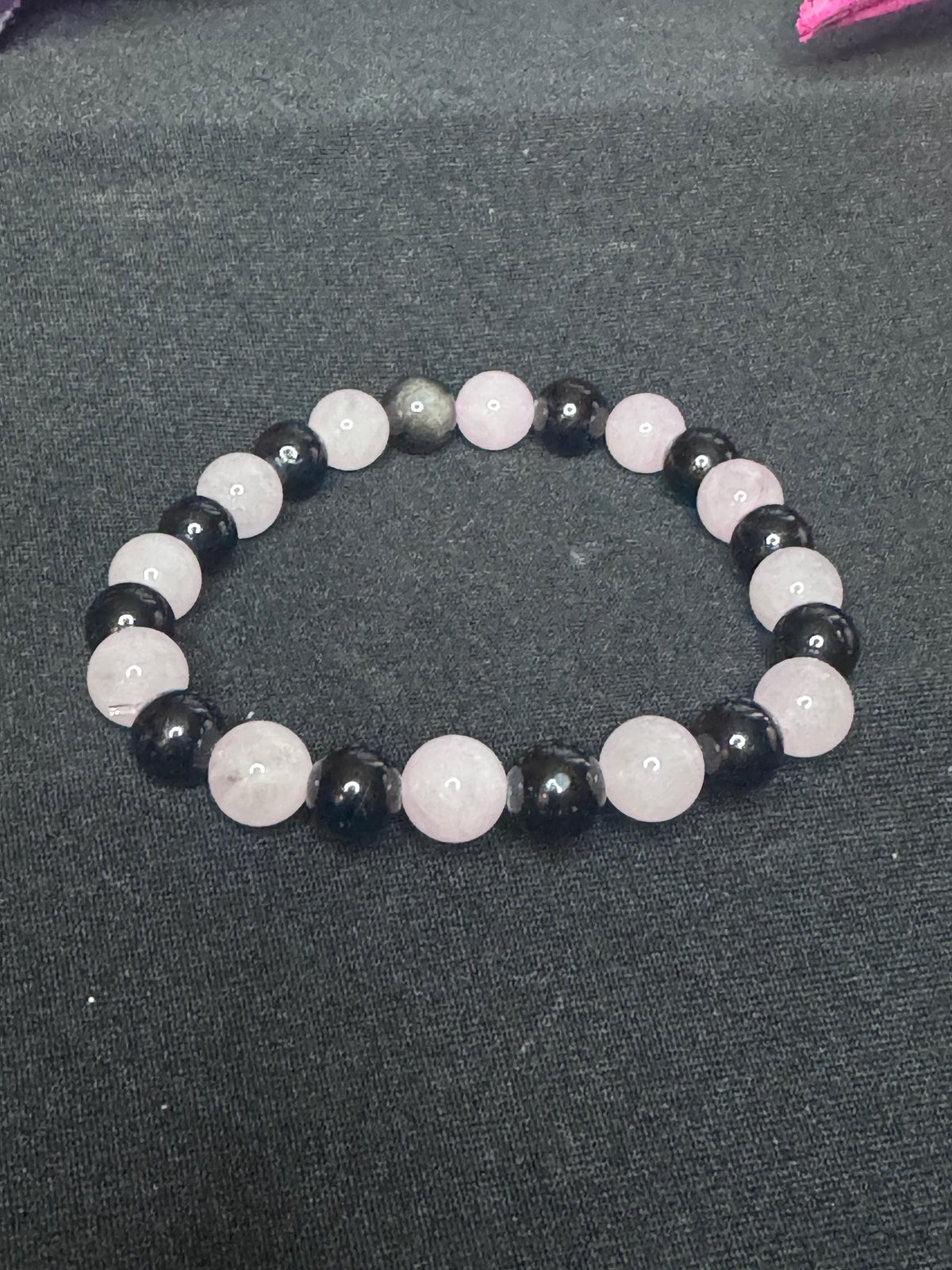 Rebound Ritual Bracelet • Obsidian • Rose Quartz for Relationship Healing, Protection, and Emotional Recovery