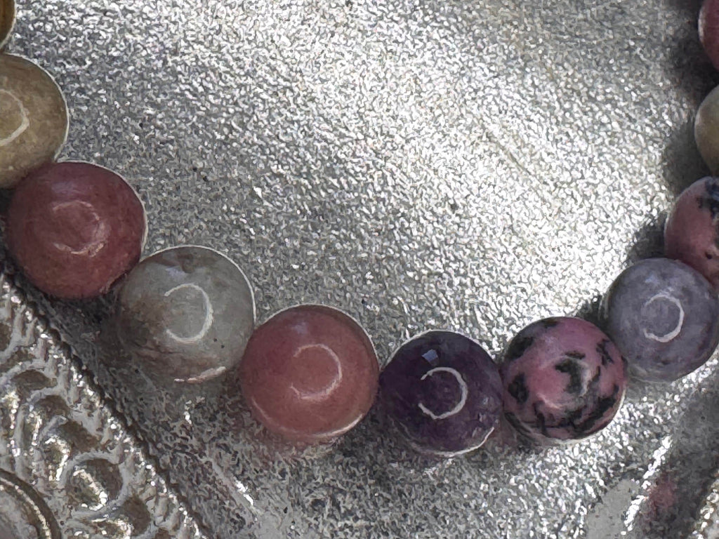 Inner Bloom Bracelet Pink Tourmaline • Rhodonite for Self‑Love, Healing, and Emotional Balance, Self-Love and Positive Spiritual Growth