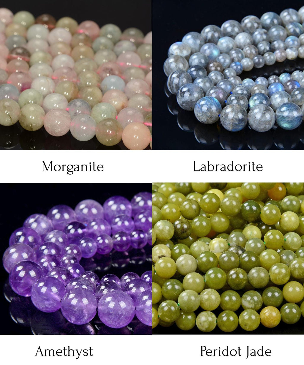 Custom Crystal Intention Bracelet: Personalized Healing Stone Jewelry