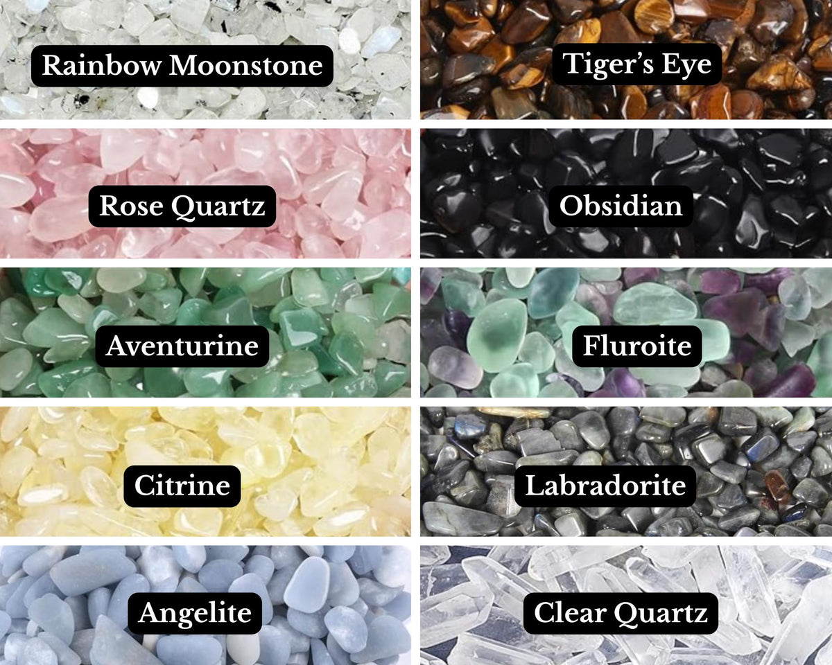 Custom Crystal Spell Candles crafted to match your intention