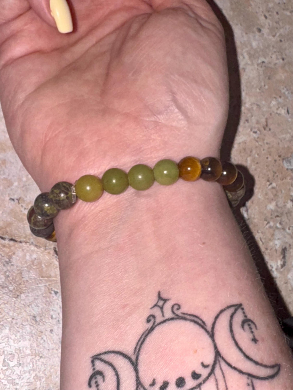 Wealth Guardian Bracelet – Jade, Dragon’s Bloodstone, Tiger’s Eye Crystal Bracelet for Prosperity, Protection & Abundance