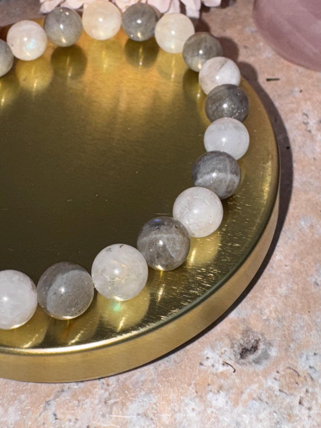 Lunar Alchemy – Rainbow Moonstone & Labradorite Bracelet for Moon Magic and Rituals