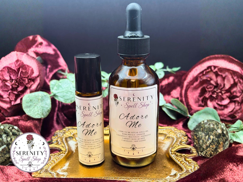 Adore Me – Ritual Attraction Oil | Carnelian, Rose Quartz, Garnet and Red Jasper | Passion, Desire & Magnetic Energy