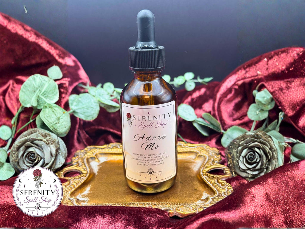 Adore Me – Ritual Attraction Oil | Carnelian, Rose Quartz, Garnet and Red Jasper | Passion, Desire & Magnetic Energy