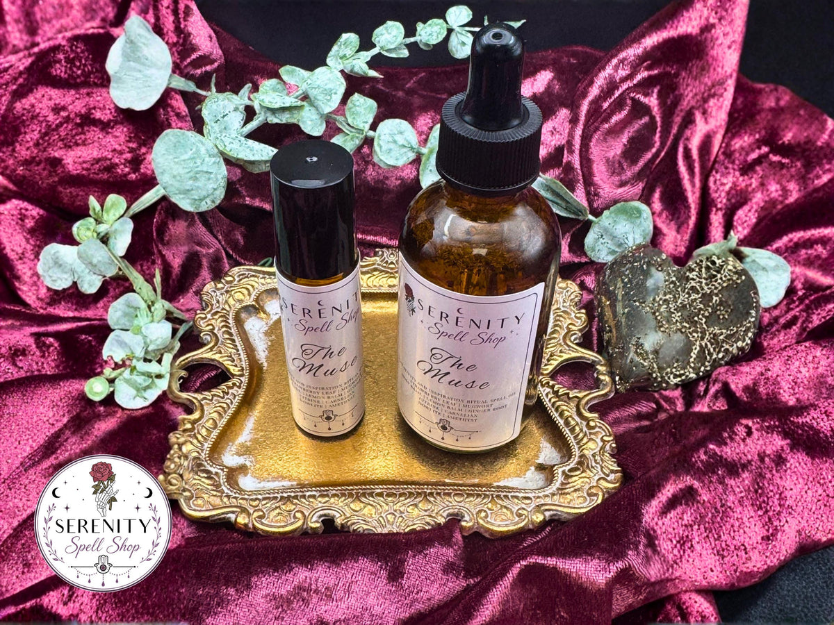 The Muse – Creativity Ritual Oil | Citrine, Carnelian, Amethyst Howlite | Manifestation Oil for Artists, Writers | Creative Flow Inspiration