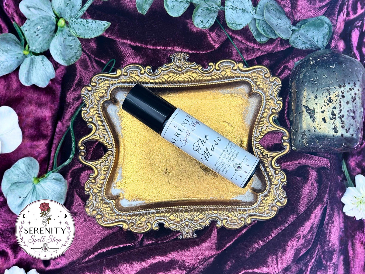 The Muse – Creativity Ritual Oil | Citrine, Carnelian, Amethyst Howlite | Manifestation Oil for Artists, Writers | Creative Flow Inspiration