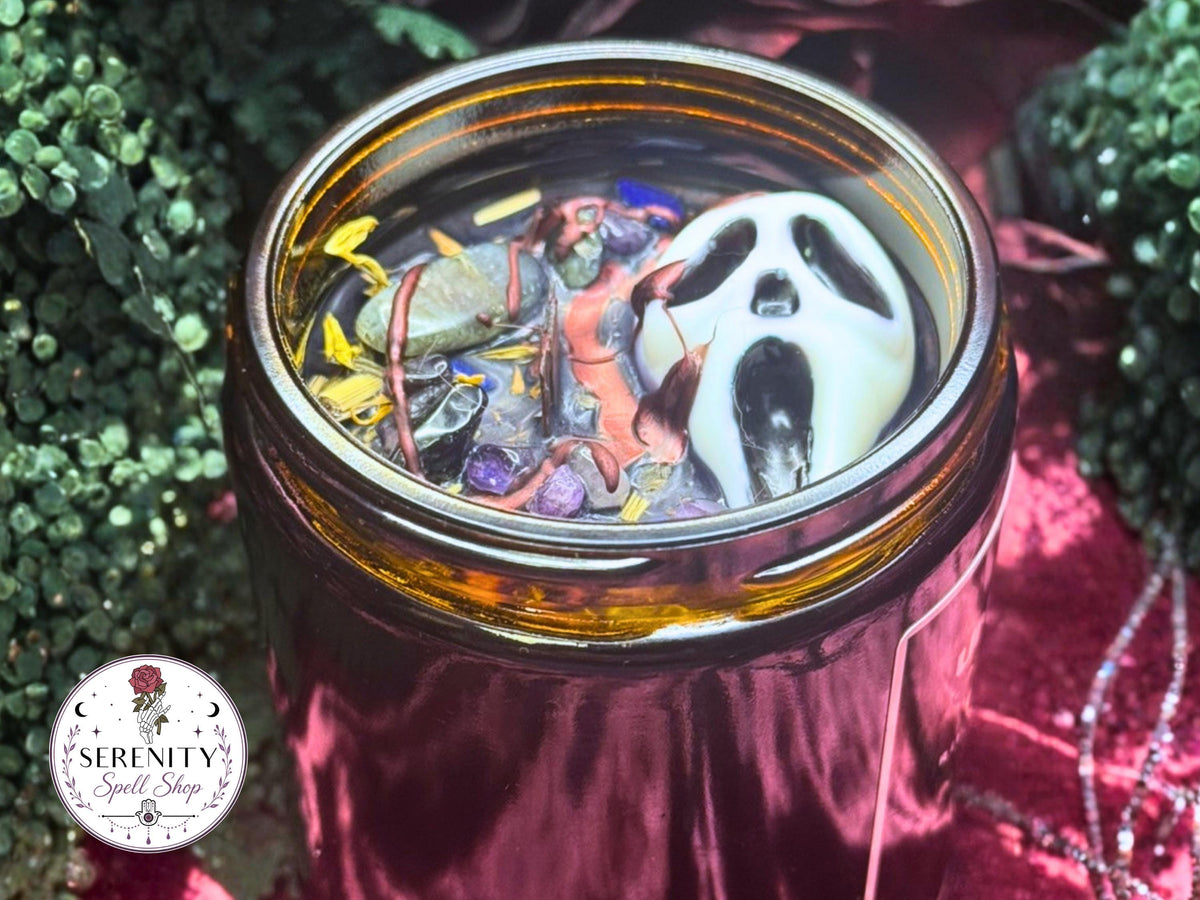UNKNOWN CALLER Candle | Inspired by SCREAM - Horror Movie Manifestation Candle