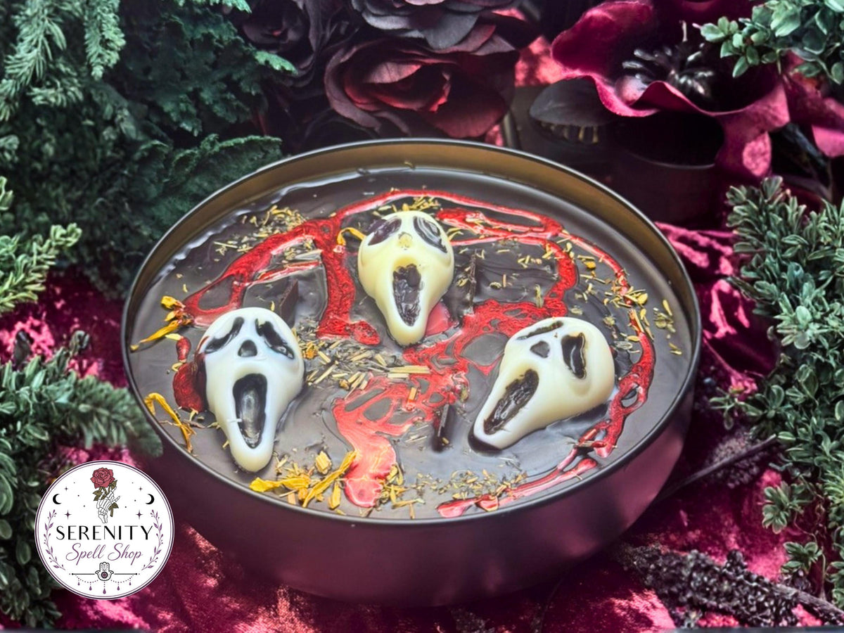 UNKNOWN CALLER Candle | Inspired by SCREAM - Horror Movie Manifestation Candle