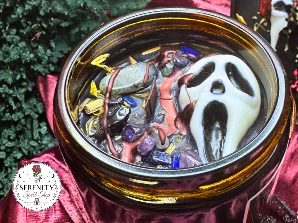 UNKNOWN CALLER Candle | Inspired by SCREAM - Horror Movie Manifestation Candle