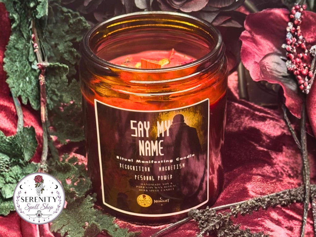 SAY MY NAME- Candyman Inspired Horror Candle - Midnight Screening Collection - Halloween Manifesting Candle