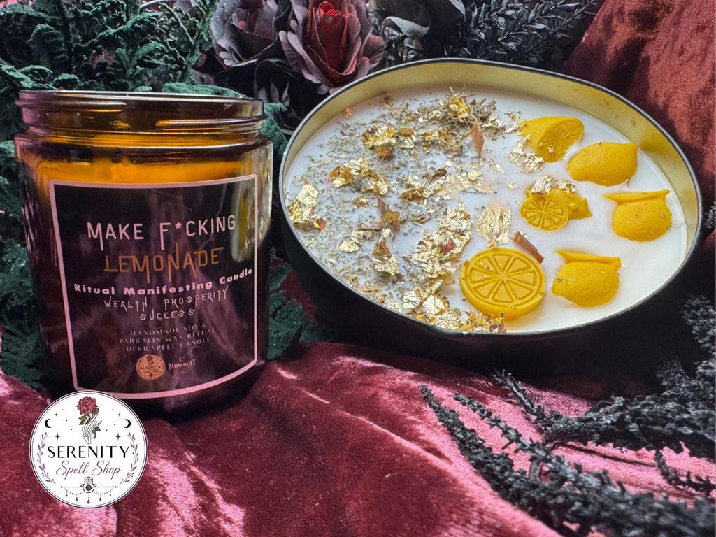 MAKE F*CKING LEMONADE - Fall of the House of Usher Inspired Candle- Halloween Manifesting - Midnight Screening Collection