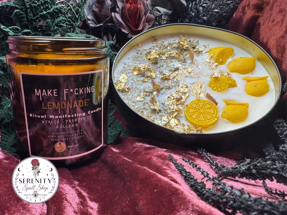 MAKE F*CKING LEMONADE - Fall of the House of Usher Inspired Candle- Halloween Manifesting - Midnight Screening Collection