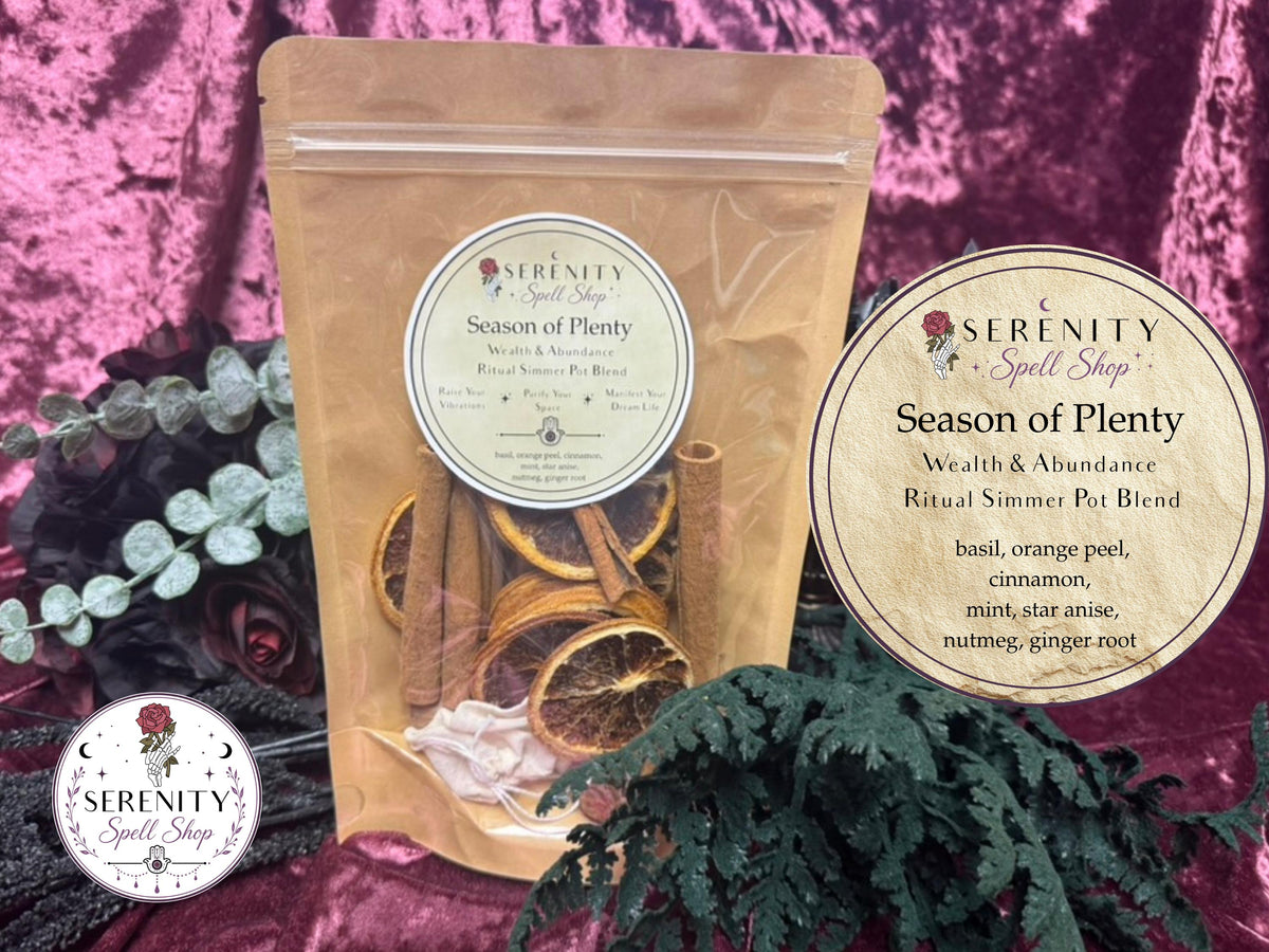 Ritual Simmer Pot Kits | Witchy Simmer Pot | Home Cleansing Ritual | Love, Abundance, Protection & Healing Spell Kit | Samhain Witch Gift