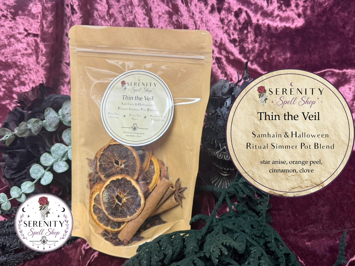 Ritual Simmer Pot Kits | Witchy Simmer Pot | Home Cleansing Ritual | Love, Abundance, Protection & Healing Spell Kit | Samhain Witch Gift