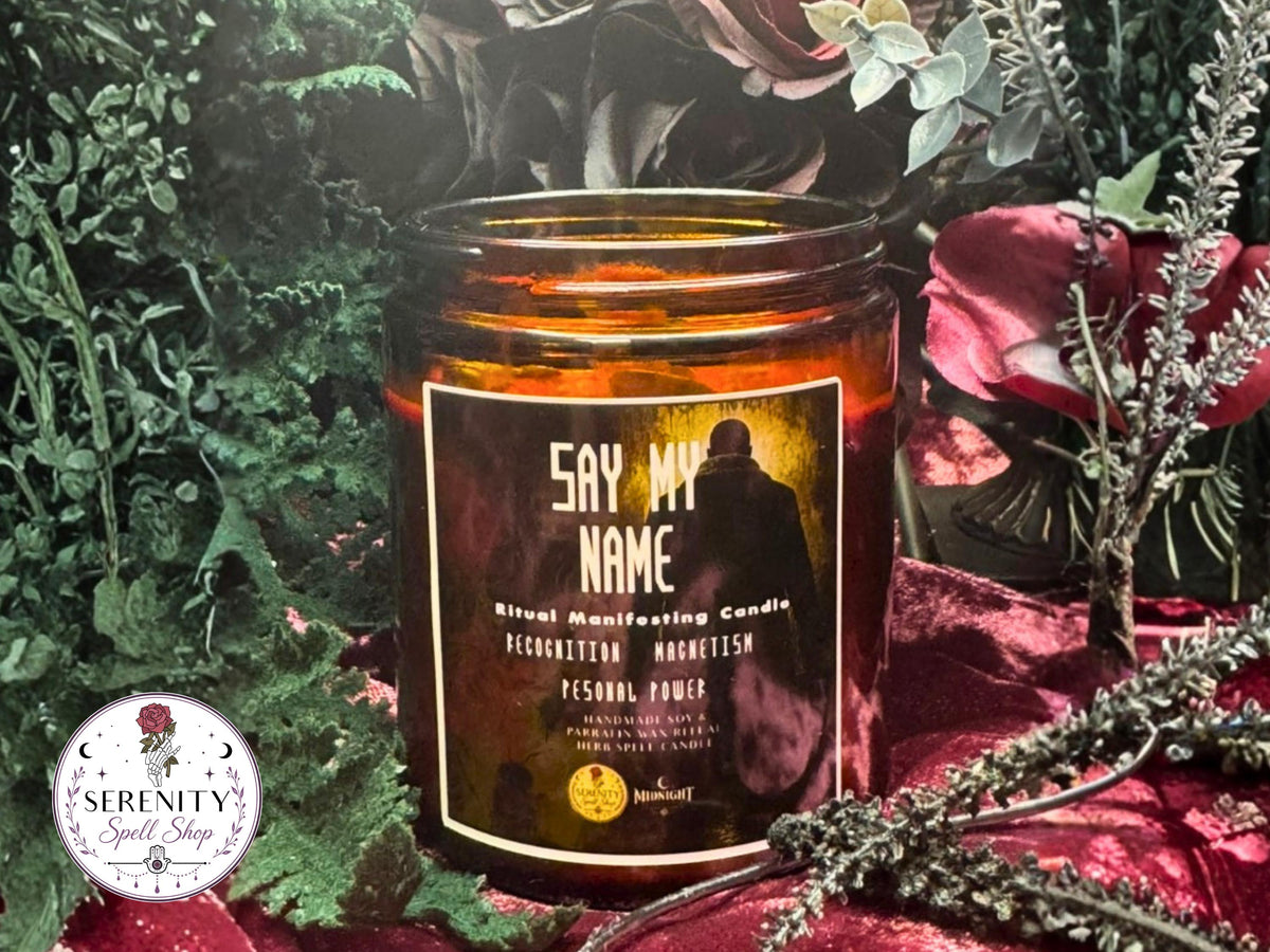 SAY MY NAME- Candyman Inspired Horror Candle - Midnight Screening Collection - Halloween Manifesting Candle