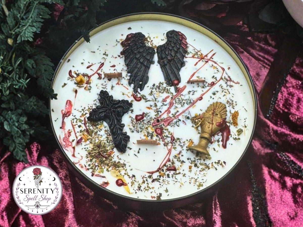 DAMASCUS | Midnight Mass Inspired Horror Movie Candle - Halloween Manifesting - Midnight Screening Collection
