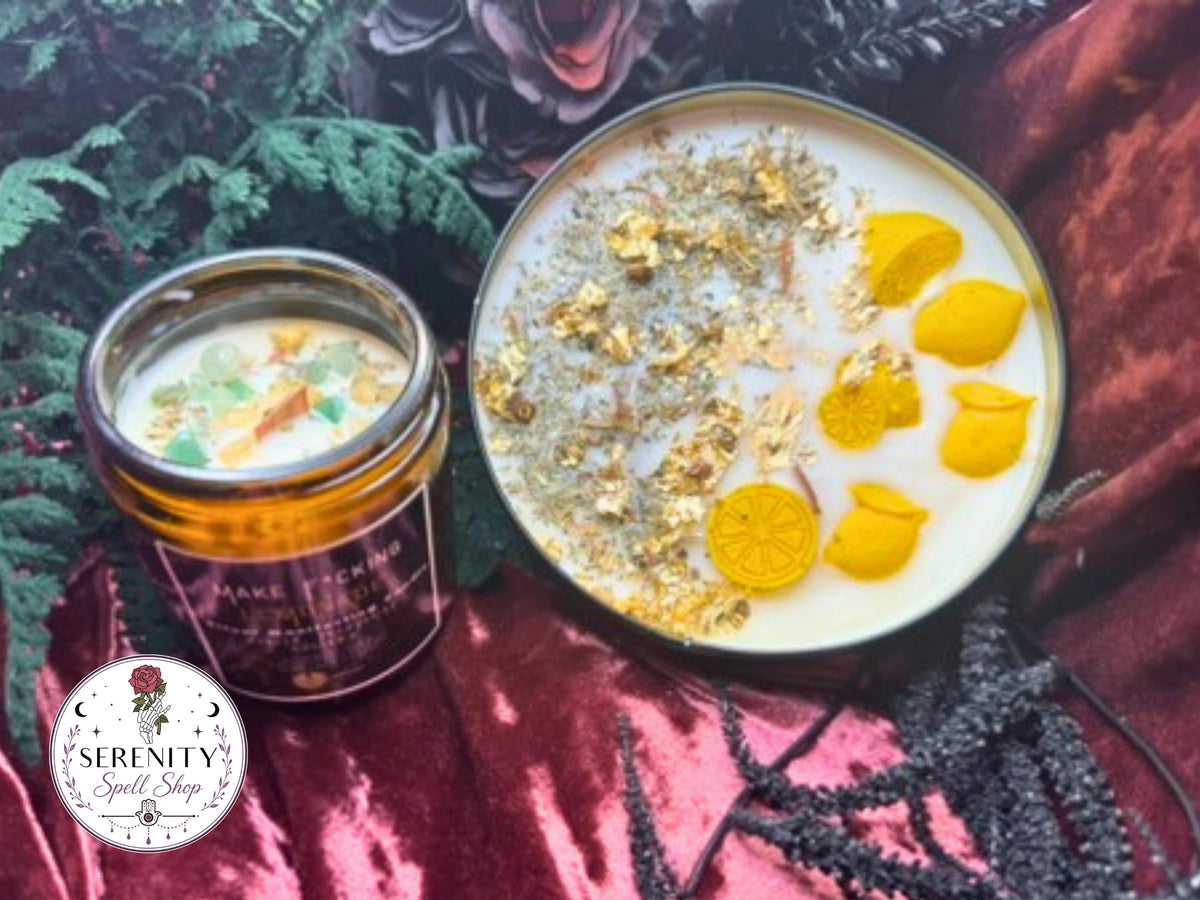 MAKE F*CKING LEMONADE - Fall of the House of Usher Inspired Candle- Halloween Manifesting - Midnight Screening Collection