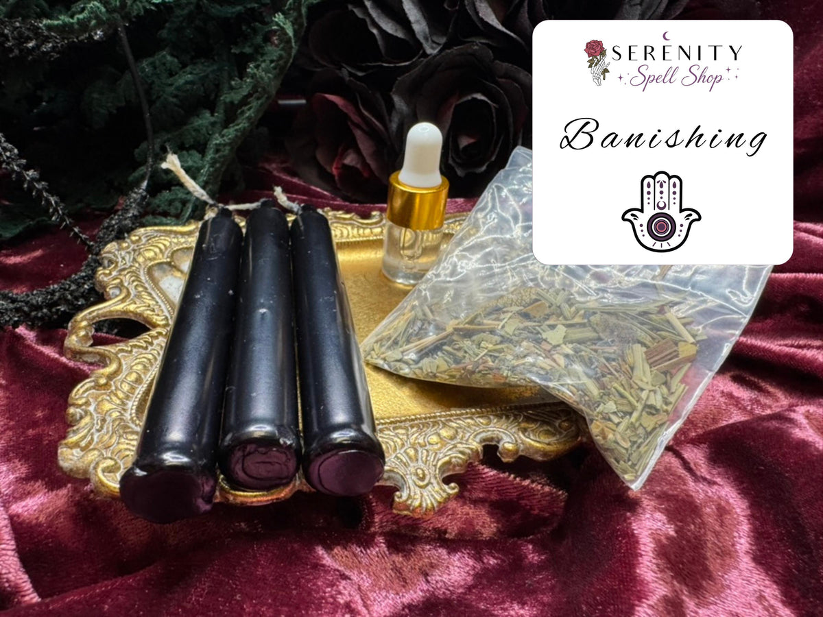 DIY Dressed Candle Spell Kit | Make Your Own Ritual Candles | Chime Candles, Herbs & Oil | Witchcraft Kit | Candle Magic
