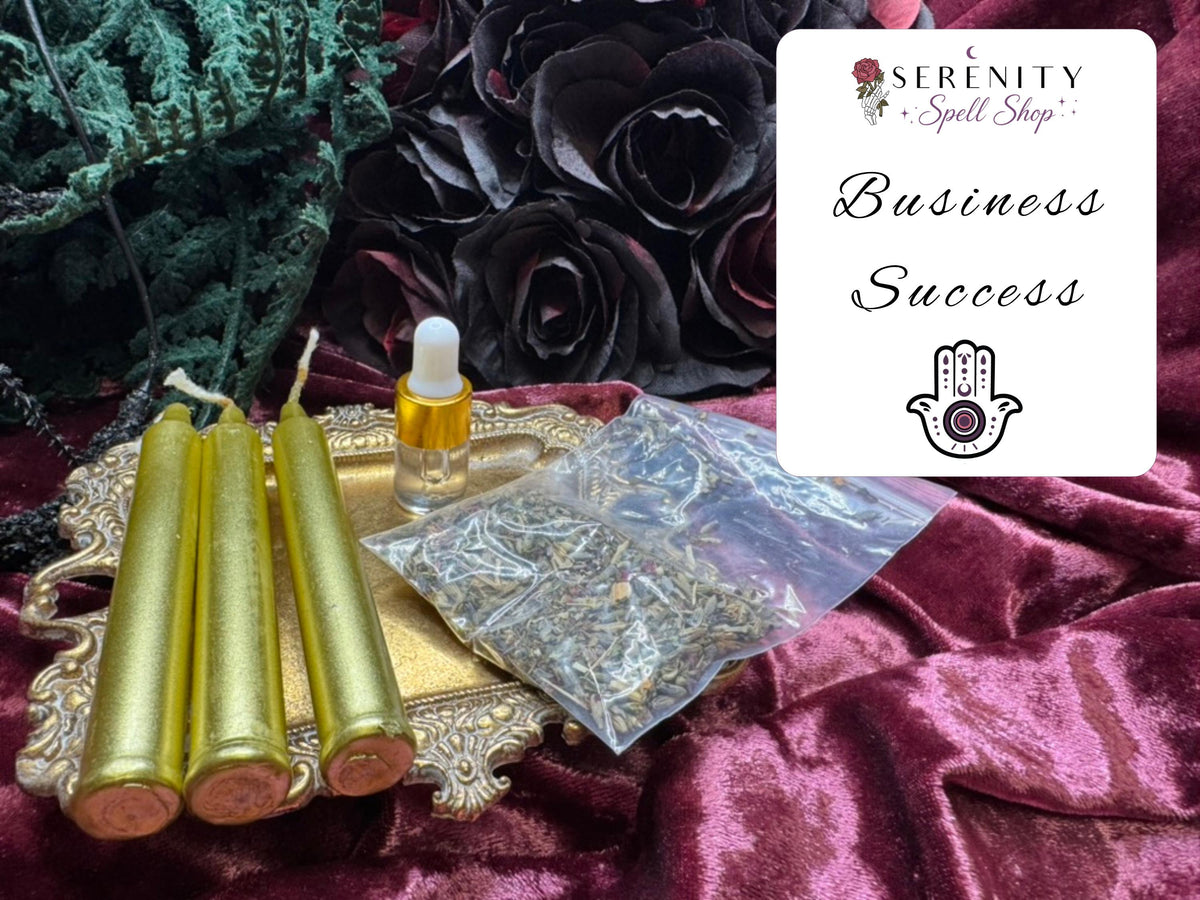 DIY Dressed Candle Spell Kit | Make Your Own Ritual Candles | Chime Candles, Herbs & Oil | Witchcraft Kit | Candle Magic