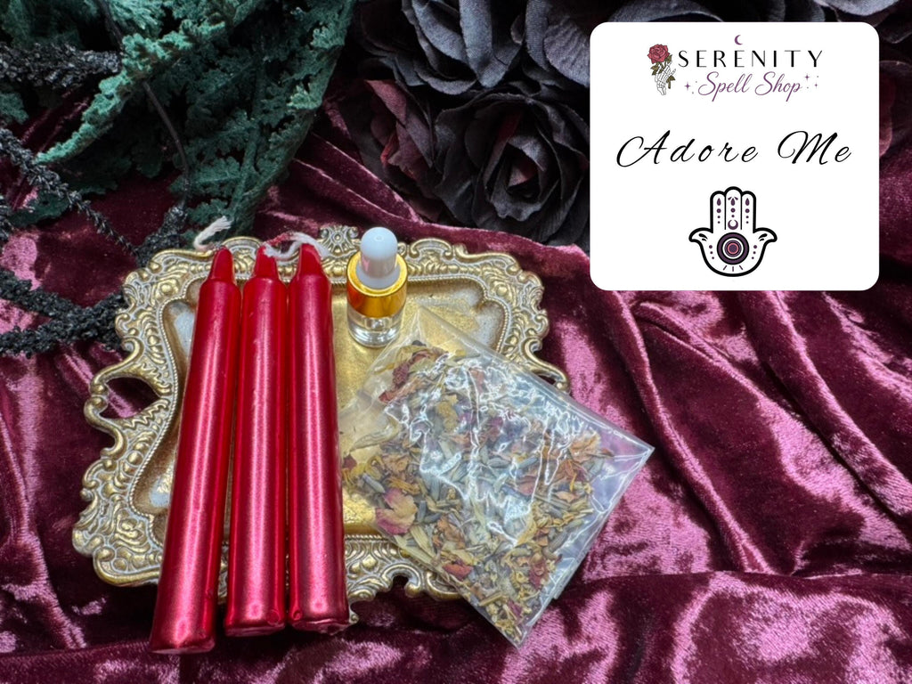 DIY Dressed Candle Spell Kit | Make Your Own Ritual Candles | Chime Candles, Herbs & Oil | Witchcraft Kit | Candle Magic