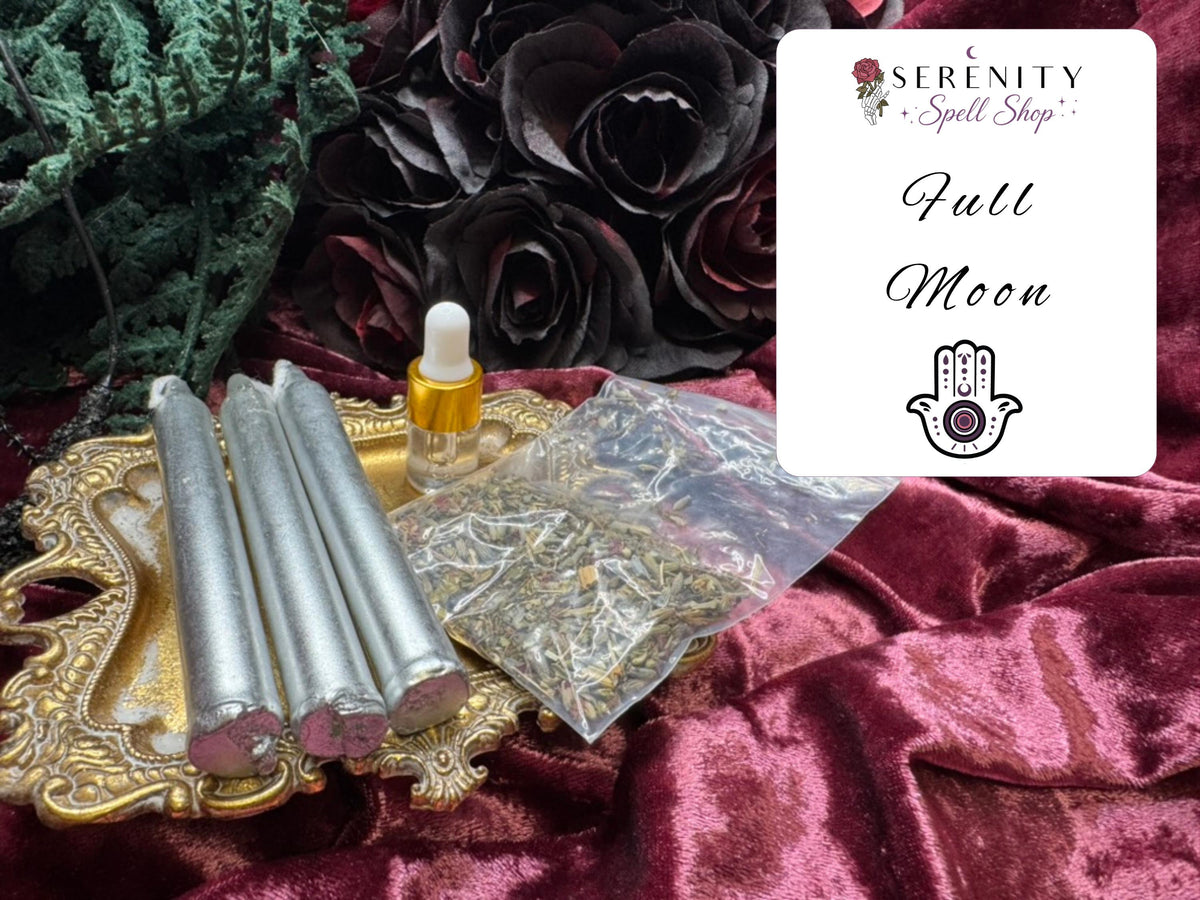 DIY Dressed Candle Spell Kit | Make Your Own Ritual Candles | Chime Candles, Herbs & Oil | Witchcraft Kit | Candle Magic
