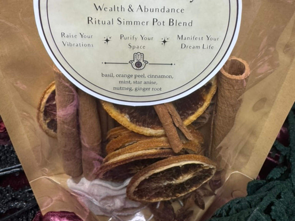 Ritual Simmer Pot Kits | Witchy Simmer Pot | Home Cleansing Ritual | Love, Abundance, Protection & Healing Spell Kit | Samhain Witch Gift