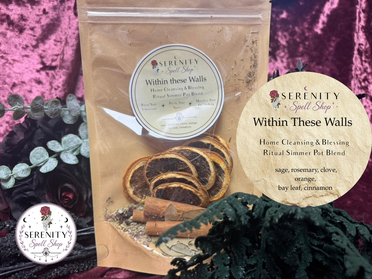 Ritual Simmer Pot Kits | Witchy Simmer Pot | Home Cleansing Ritual | Love, Abundance, Protection & Healing Spell Kit | Samhain Witch Gift