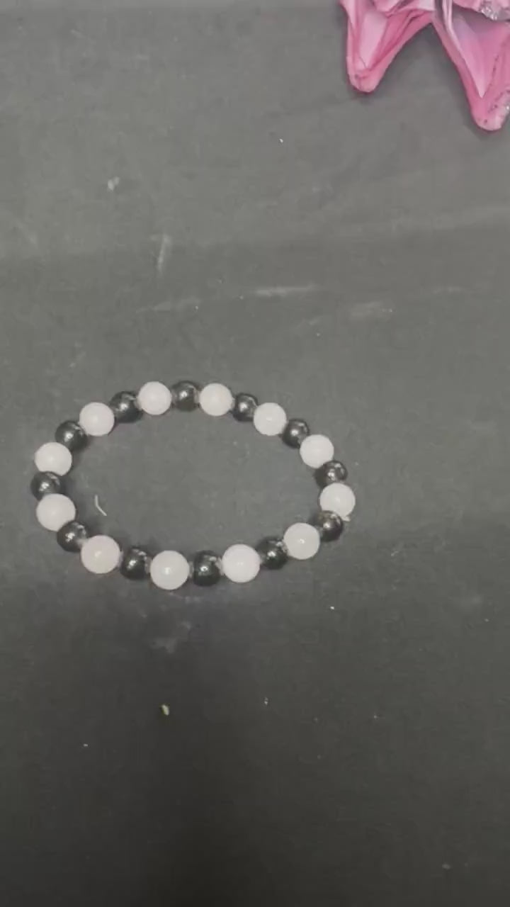 Rebound Ritual Bracelet • Obsidian • Rose Quartz for Relationship Healing, Protection, and Emotional Recovery